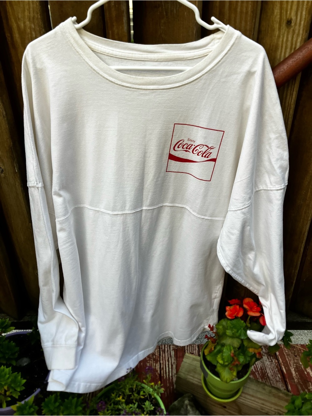 Official Coca-Cola White Long Sleeve Spirit Jersey Oversized L